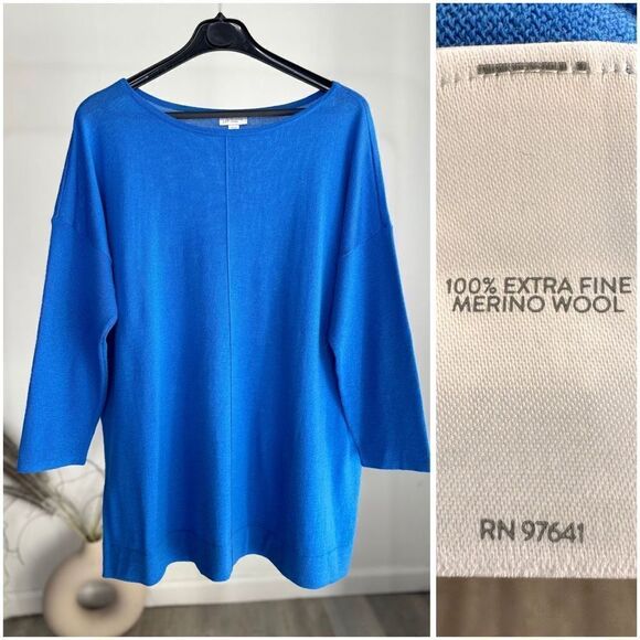 J. Jill 100% Merino Wool Top Sweater Large - Picture 1 of 5